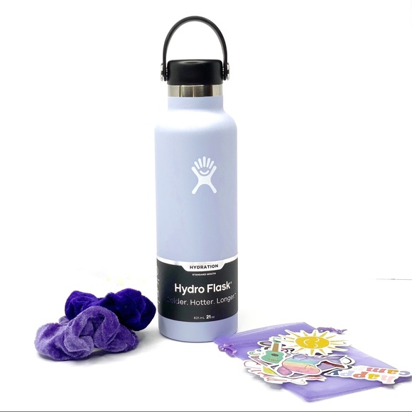 hydro flask with scrunchie